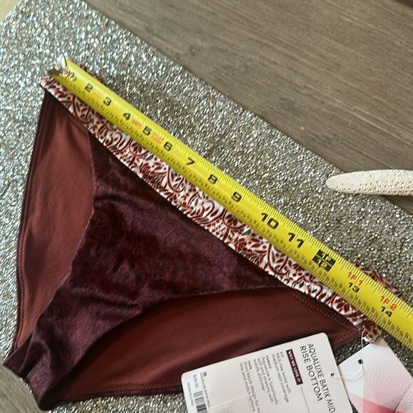 ATHLETA Batik Swim Bikini Bottom Small NEW Cinnamon - Picture 4 of 8
